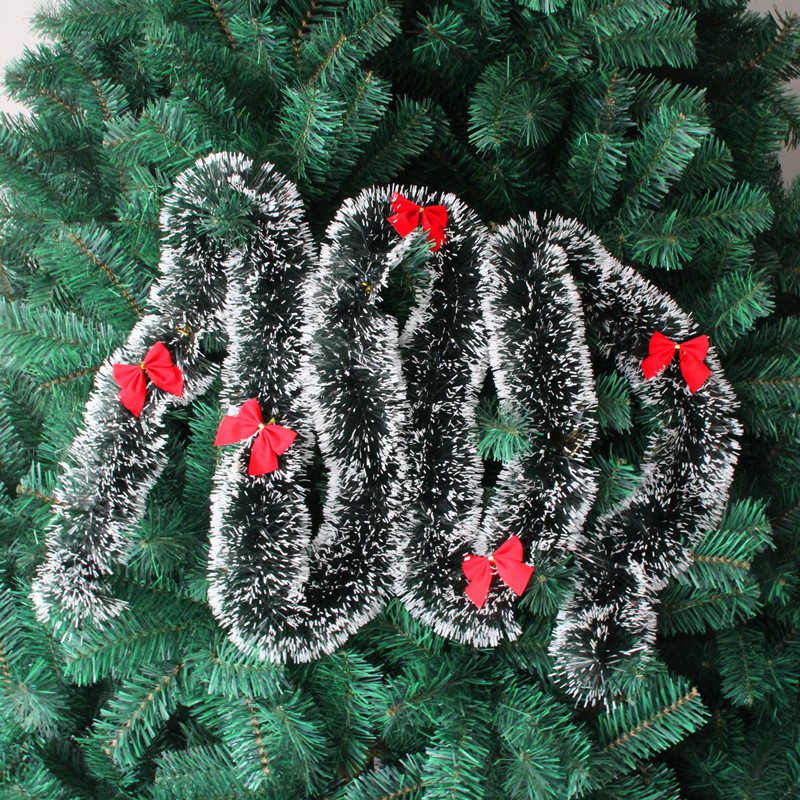 Eve Decoration Ribbon Garland Christmas Tree Kitchen Ornaments Decoration