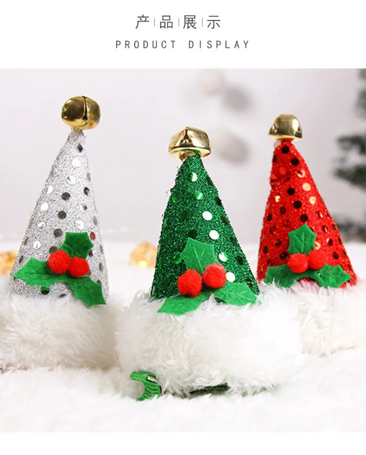 New Christmas decoration  hat hairpin adult children