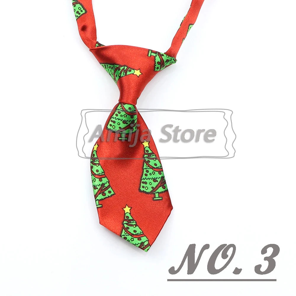 Christmas Ties For Dogs Handmade For Puppy