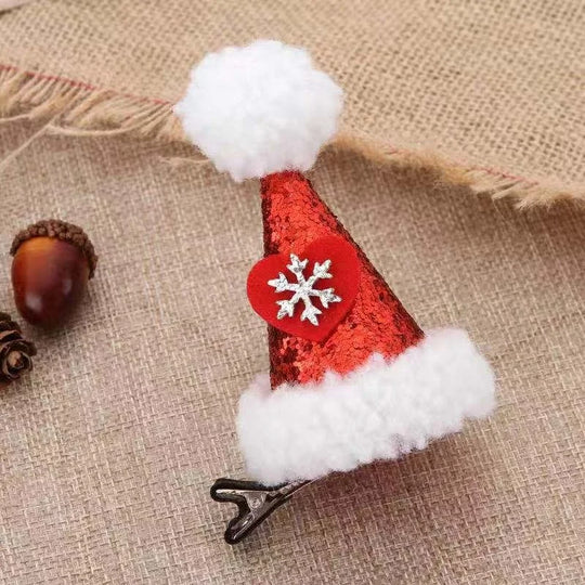 New Christmas decoration  hat hairpin adult children