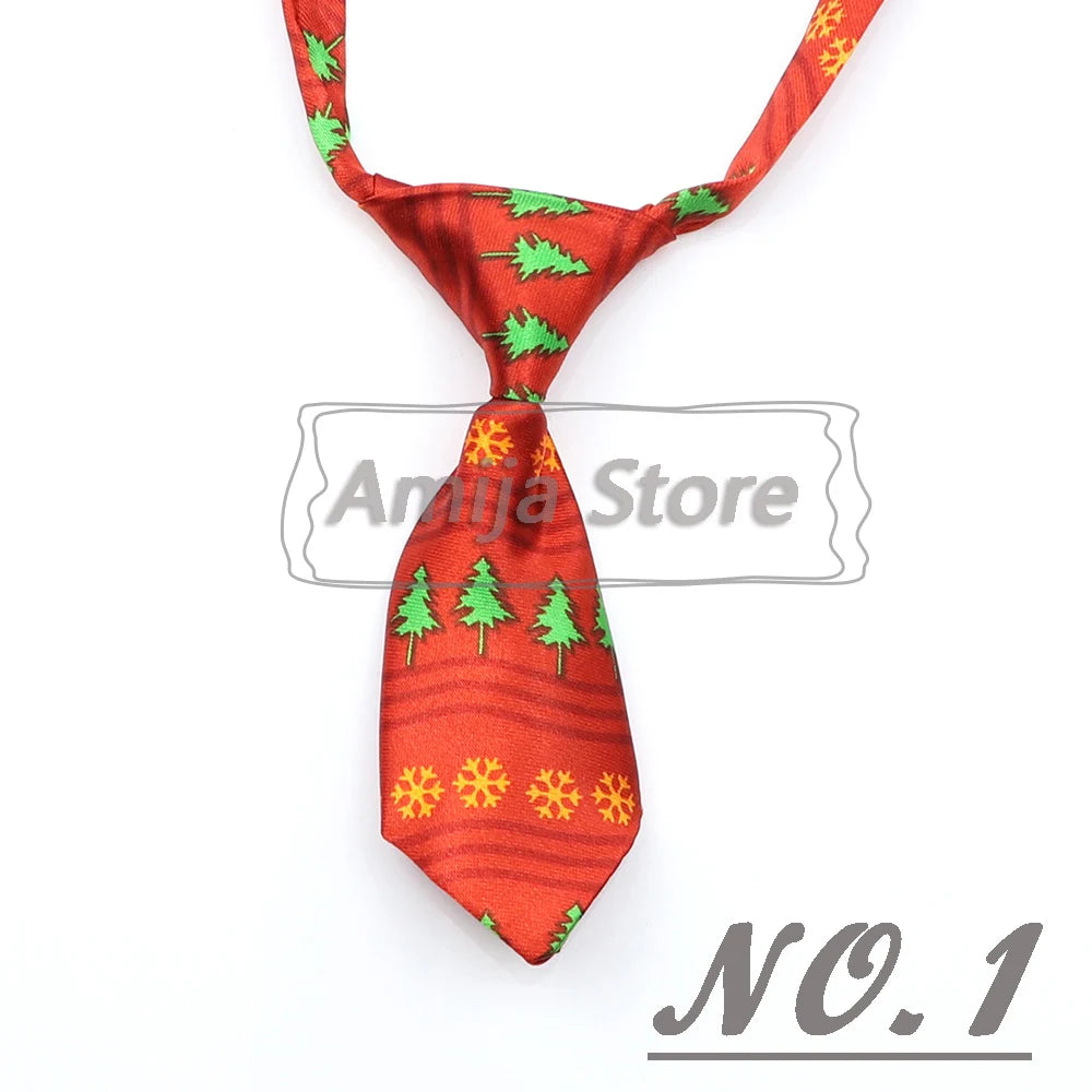 Christmas Ties For Dogs Handmade For Puppy