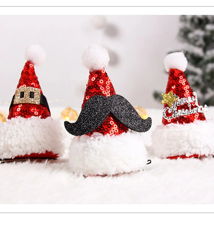 New Christmas decoration  hat hairpin adult children