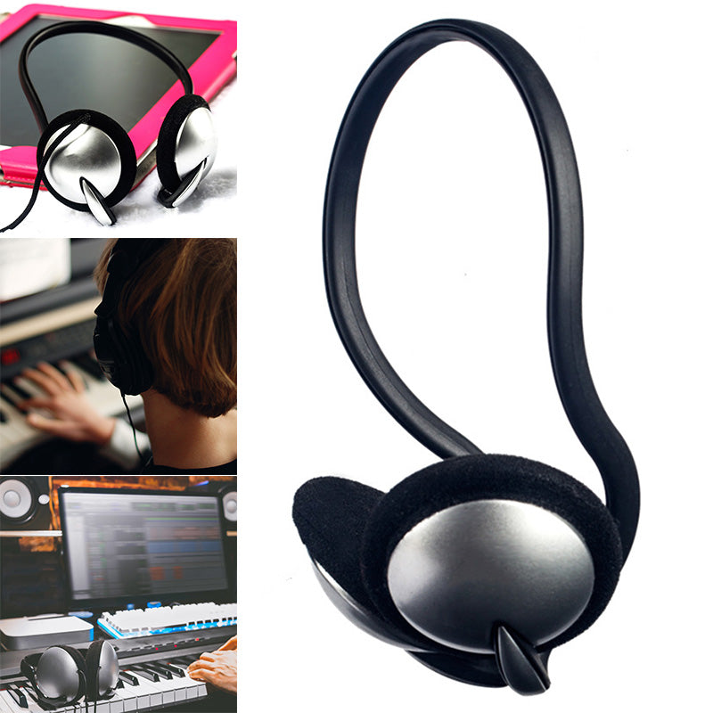 Sound Black Headset Earphones For TV Phones PC