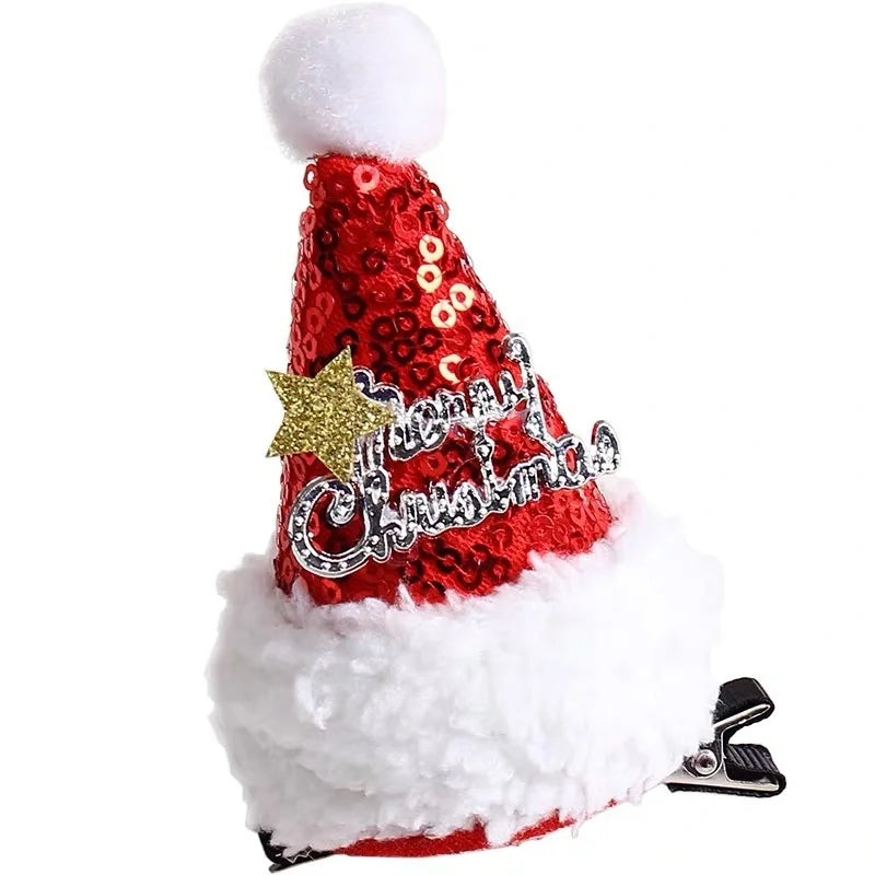 New Christmas decoration  hat hairpin adult children