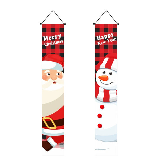 ,gifts,Christmas doors,flags,banners