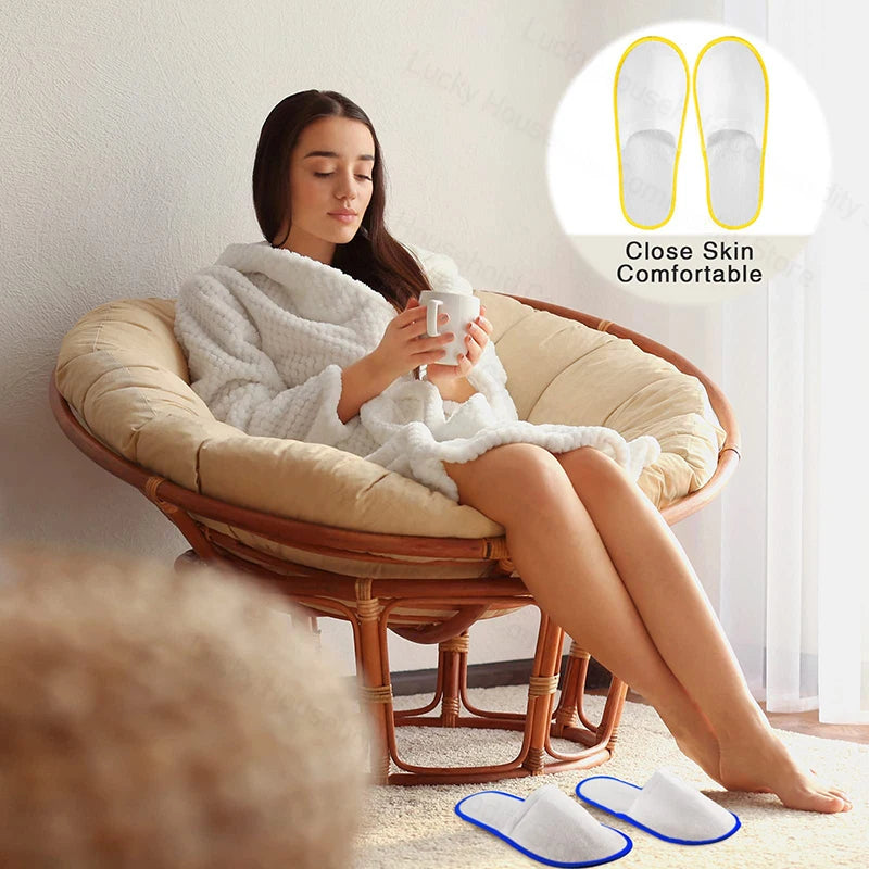 Disposable  Wedding Slippers  Unisex for Travel/Home