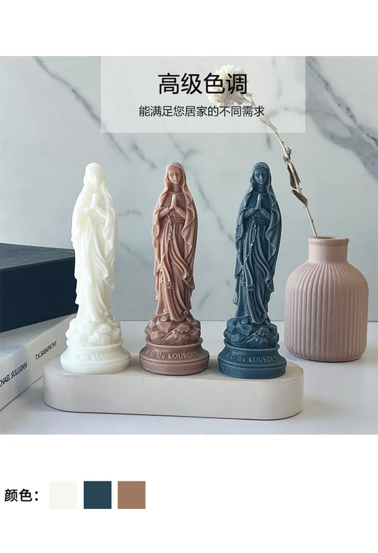 Virgin Mary scented candle.