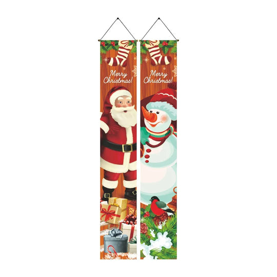 ,gifts,Christmas doors,flags,banners