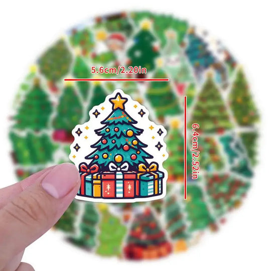 Christmas Stickers For Kids Cute Stick Waterproof Stickers