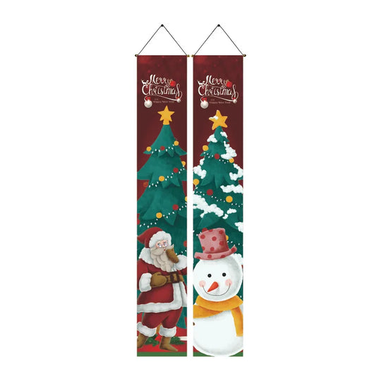 ,gifts,Christmas doors,flags,banners