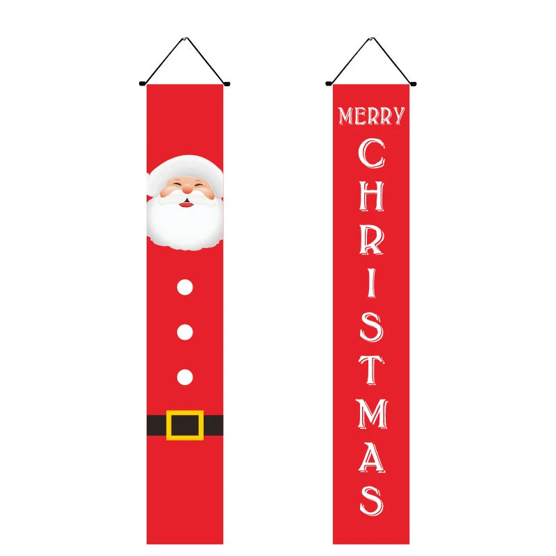 ,gifts,Christmas doors,flags,banners