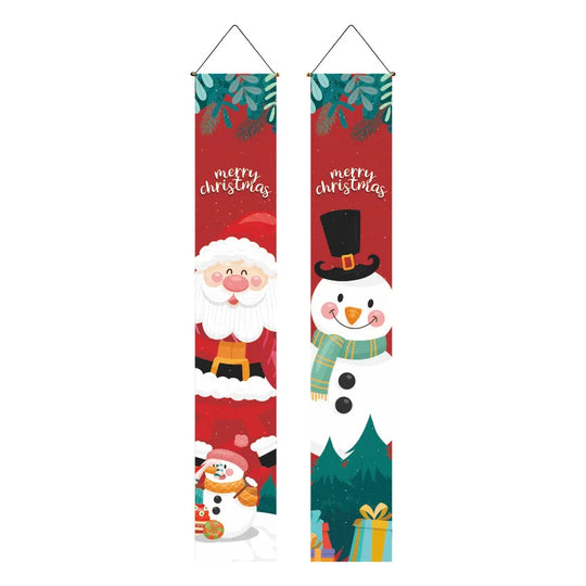 ,gifts,Christmas doors,flags,banners