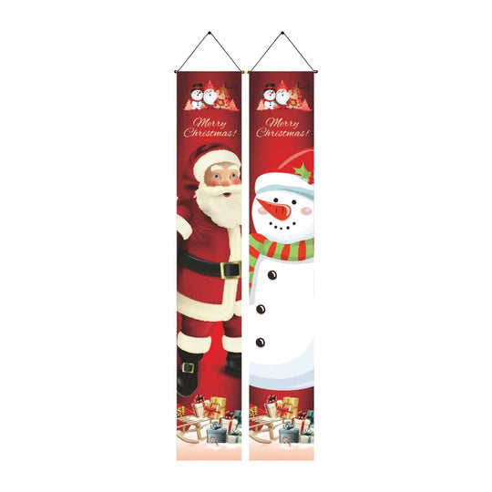 ,gifts,Christmas doors,flags,banners