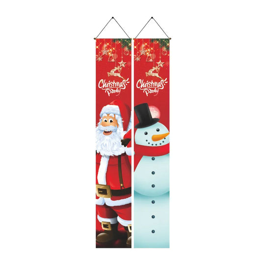 ,gifts,Christmas doors,flags,banners